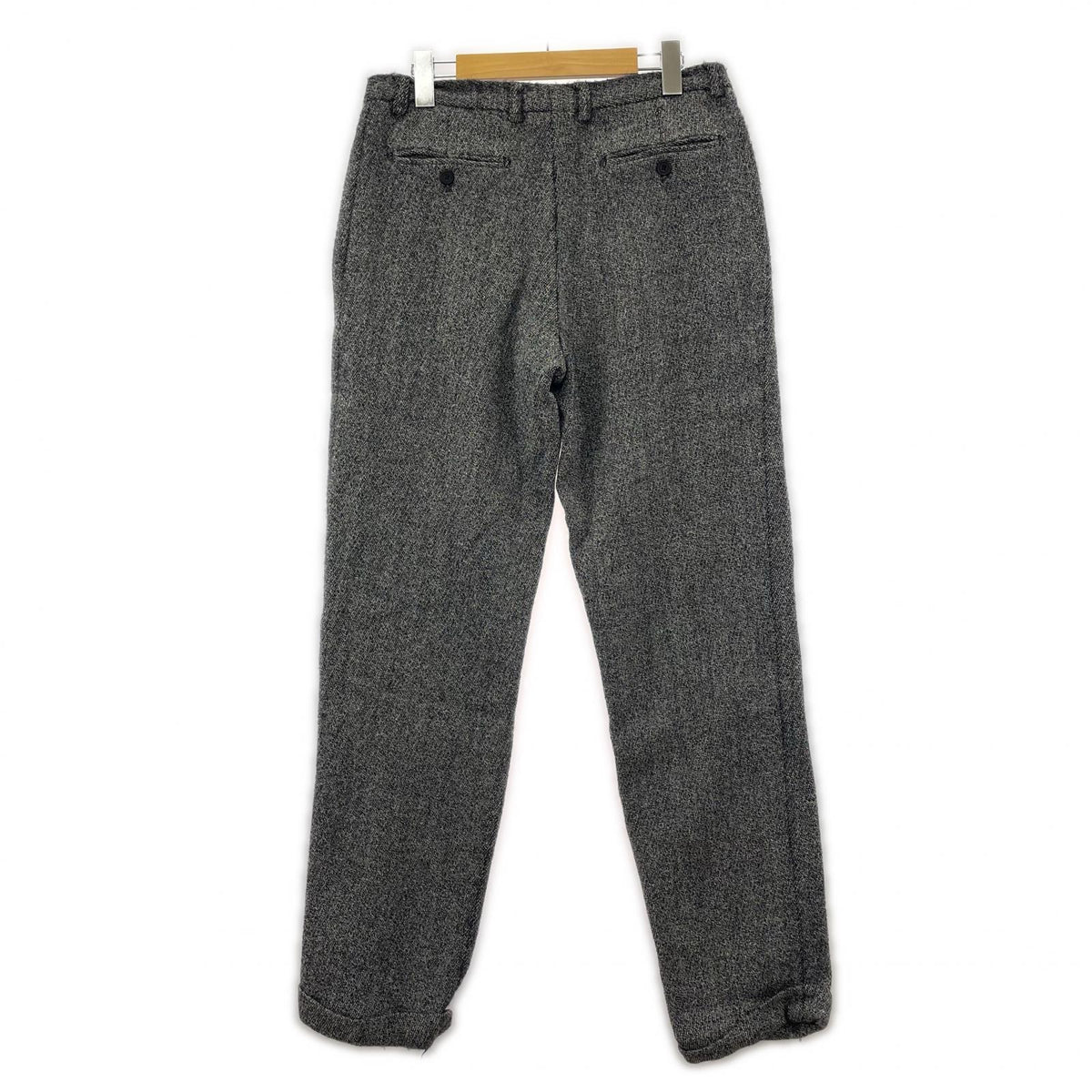 パンツ 90s イタリア製 2タックウールスラックス 52 GRY
