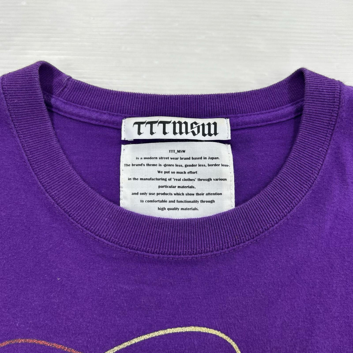 半袖Tシャツ 紫 パープル