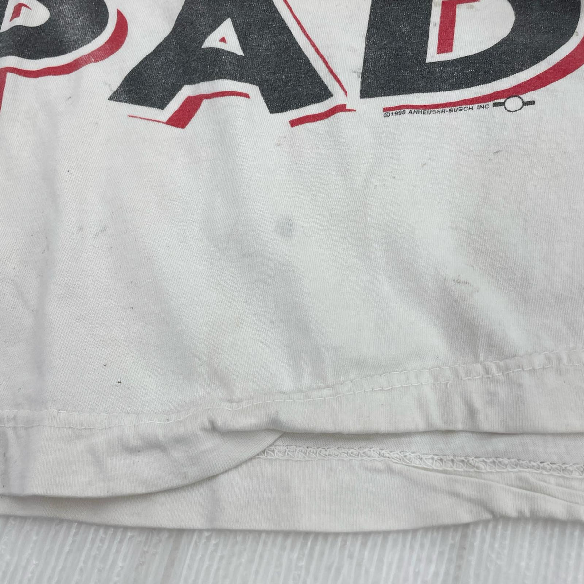 半袖Tシャツ 90s Budwiser Your Pad or mine? WHT ホワイト