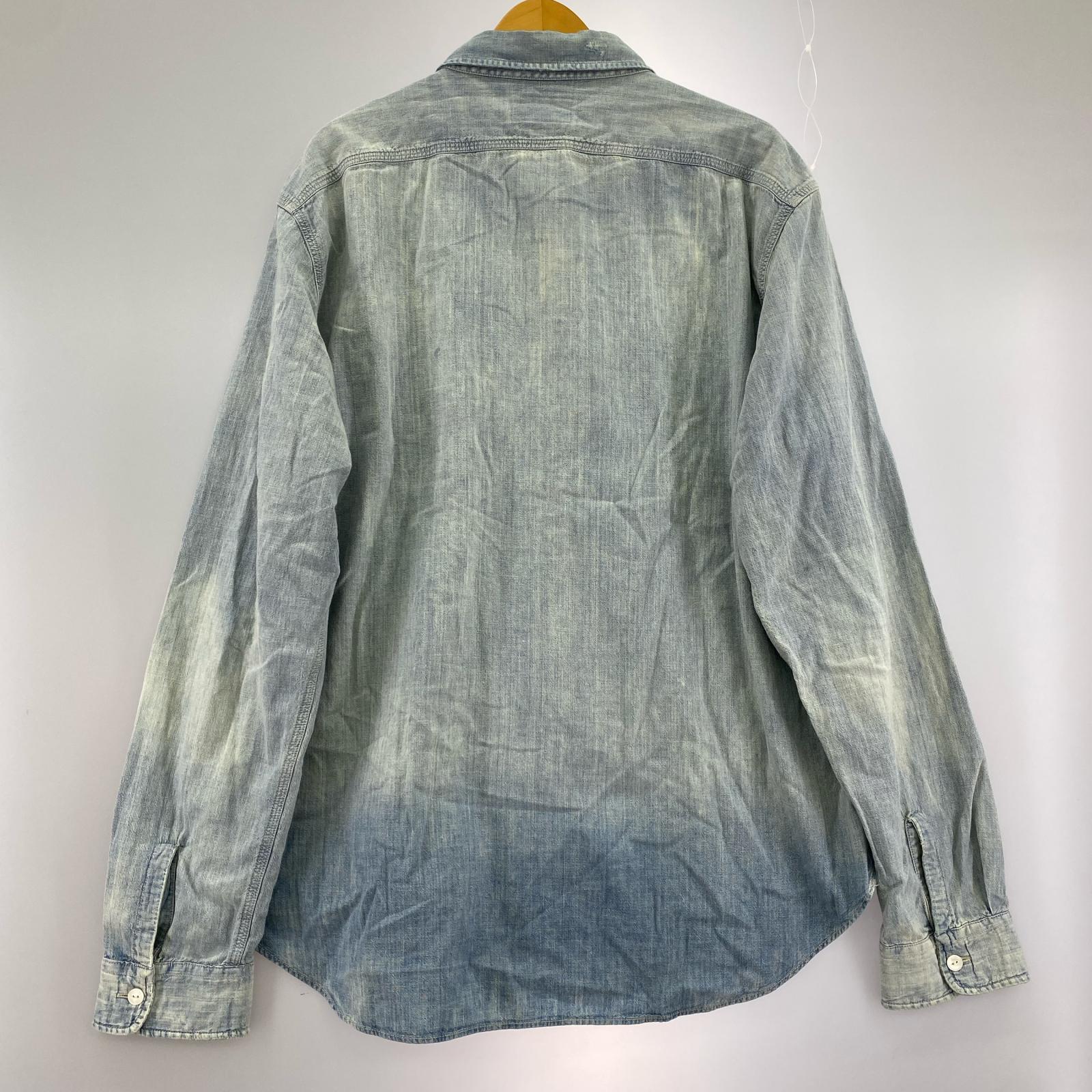 長袖シャツ RRL デニムシャツ (XL) ブルー