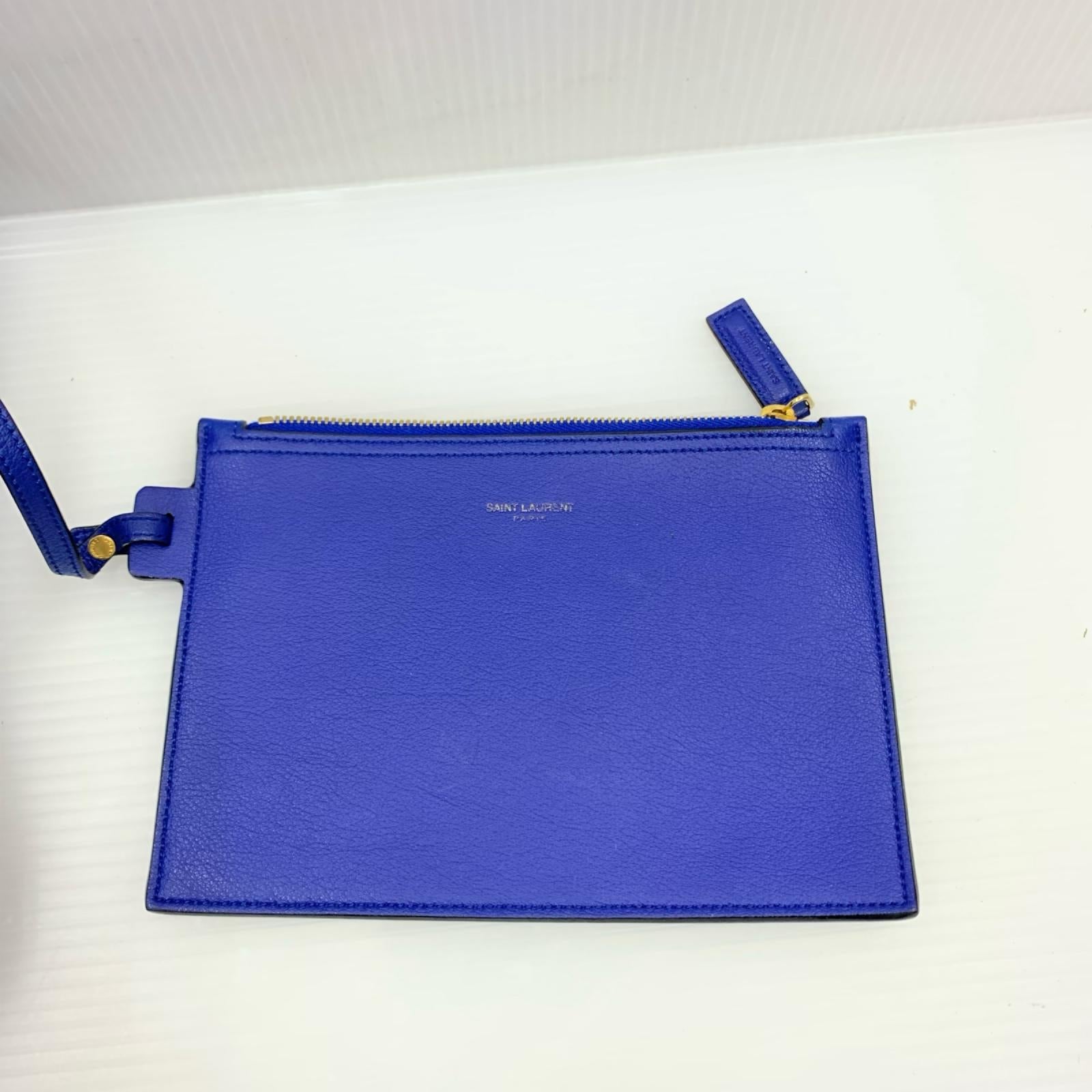 YSL/トートバッグ/BLU
