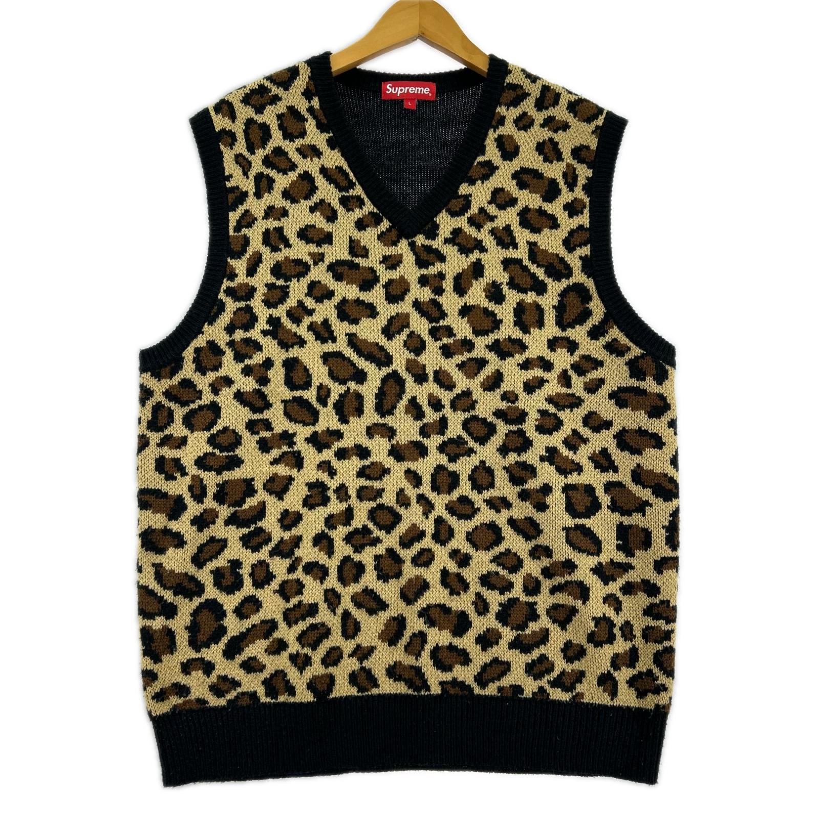 ニット 16ss Leapard Vest L