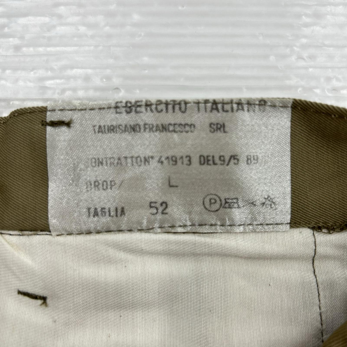 ショートパンツ イタリア陸軍 2タックショーツ 52 ベージュ