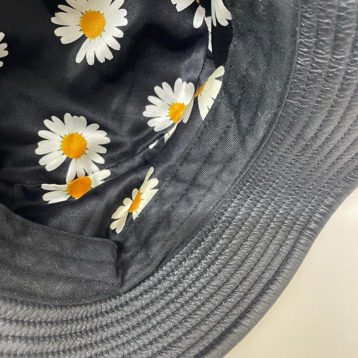ハット PEACEMINUSONE LEATHER BUCKET HUT ブラック
