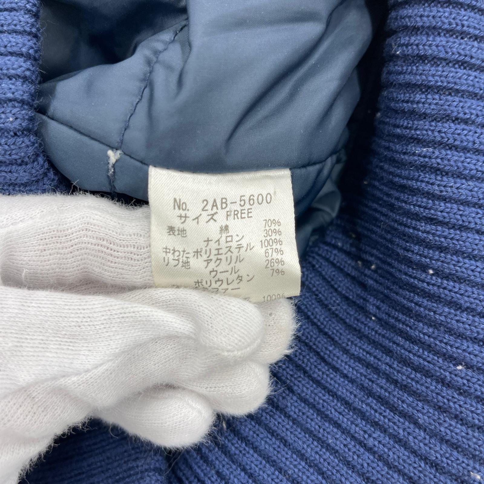 ジャケット フェイクファー 中綿 ブルゾン ネイビー ネイビー