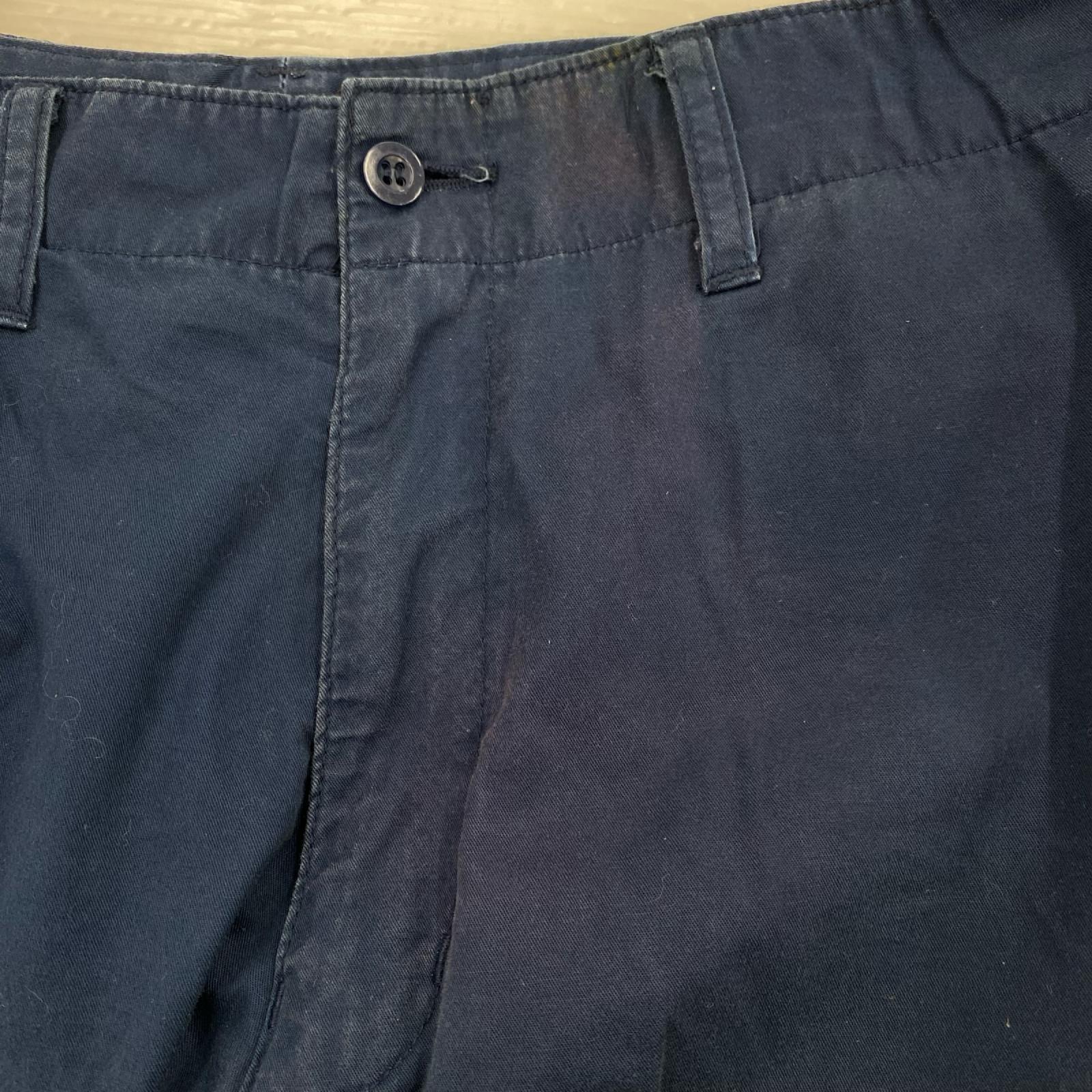 パンツ サイドボタン ネイビー (XL)