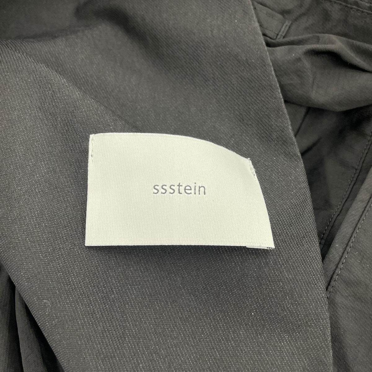 パンツ SSSTEIN NYLON TWILL CARGO EASY TROUSERS S ブラック