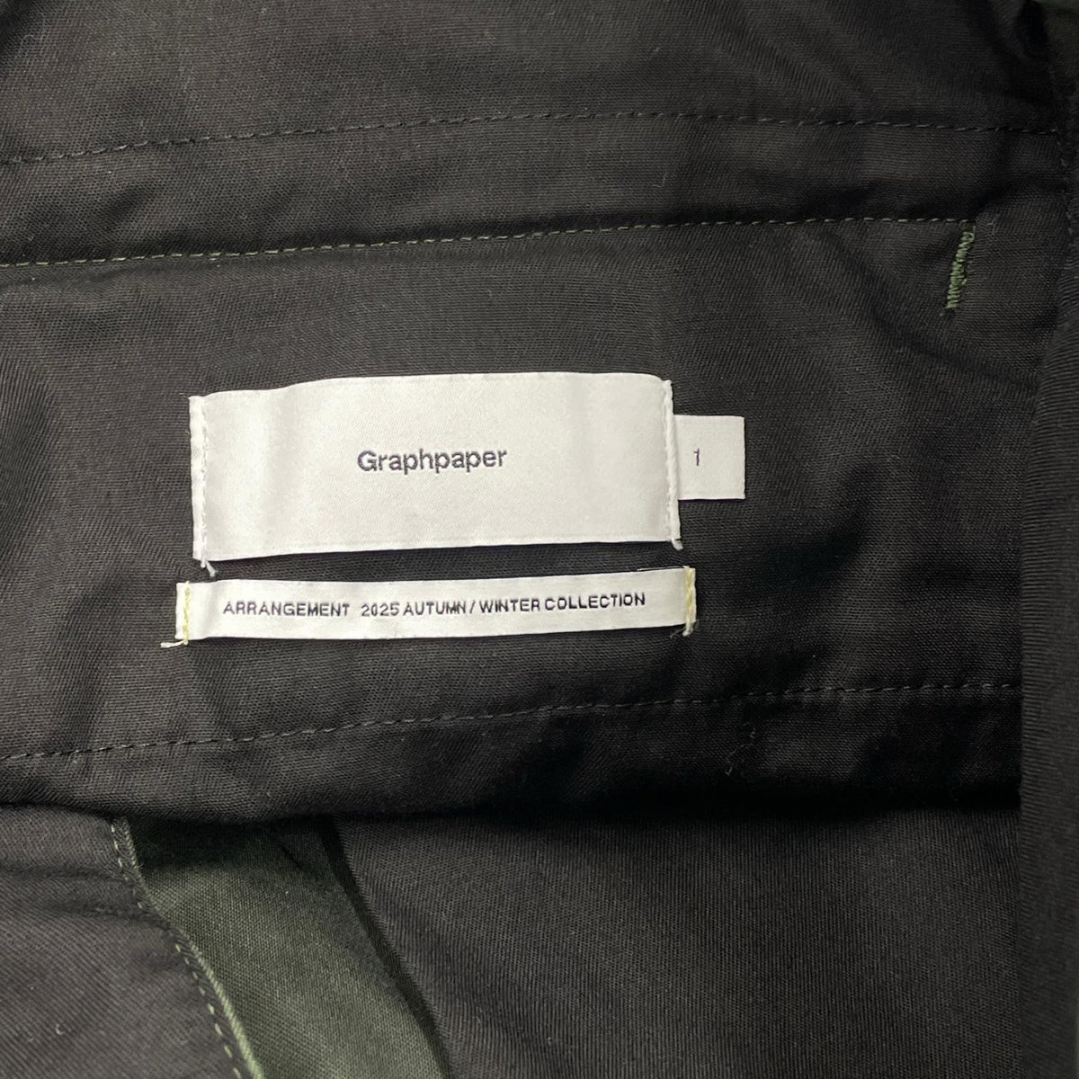 パンツ Cotton Cupro Back Satin Military Pants 1 1 グリーン