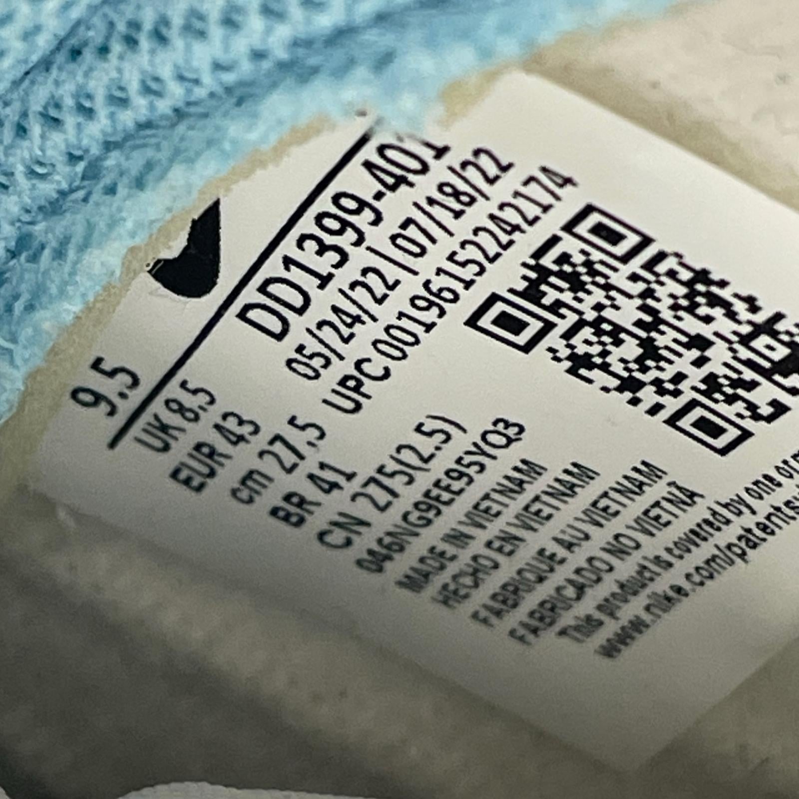 スニーカー 27.5cm Dunk High "Blue Chill" 27.5cm (US9 1/2 UK9 EU45)