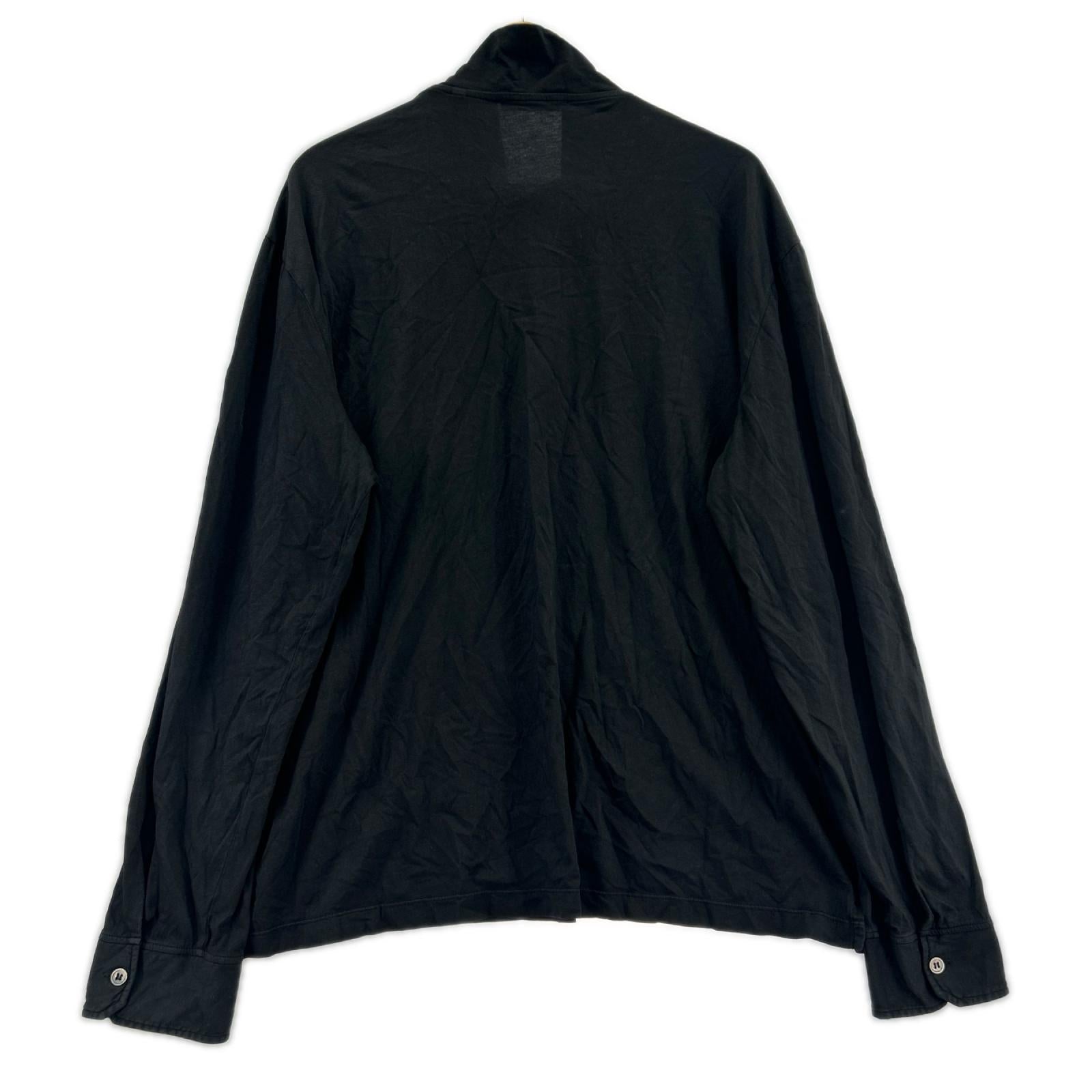 長袖Tシャツ ZIP POLO 黒 (50) 50 ブラック