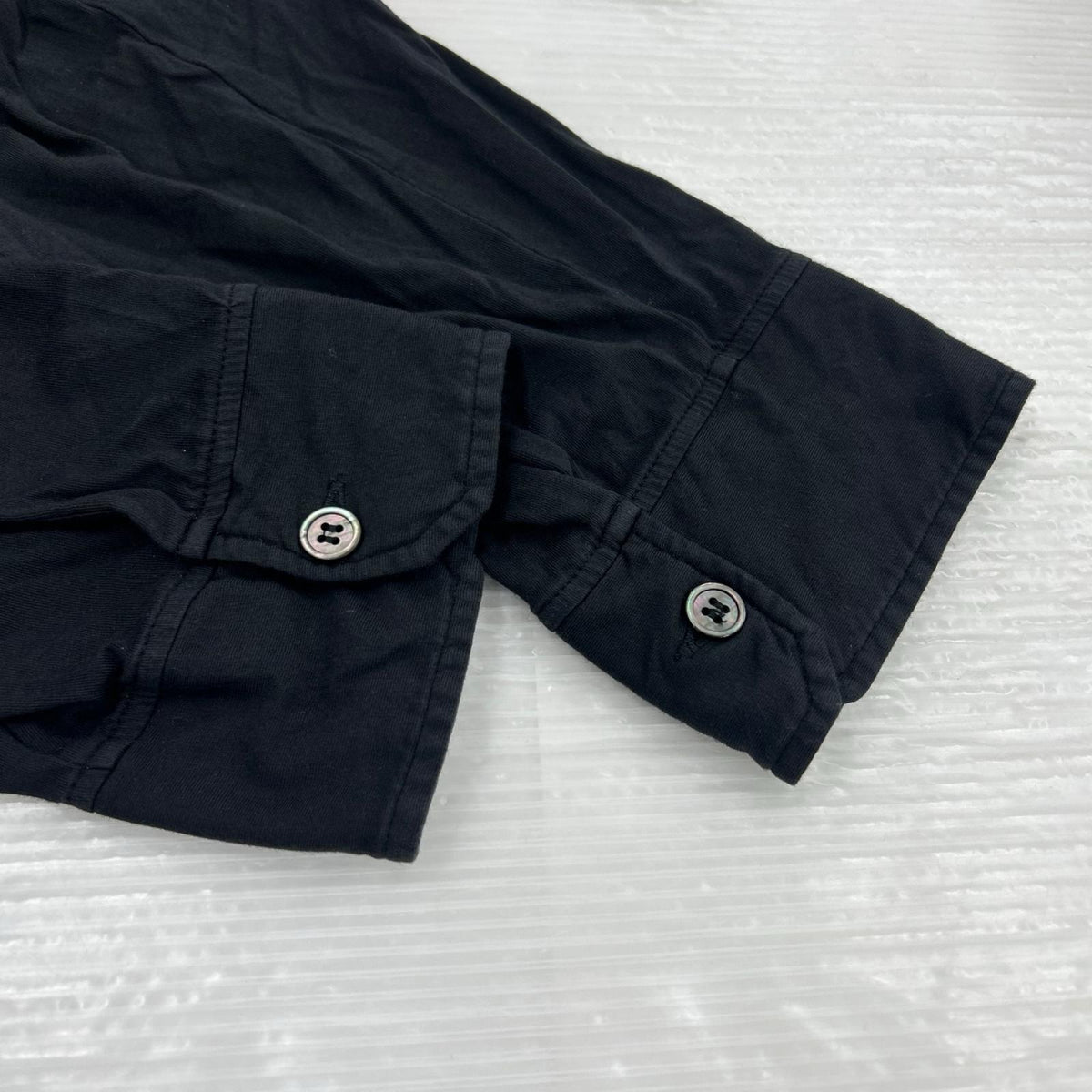 長袖Tシャツ ZIP POLO 黒 (50) 50 ブラック