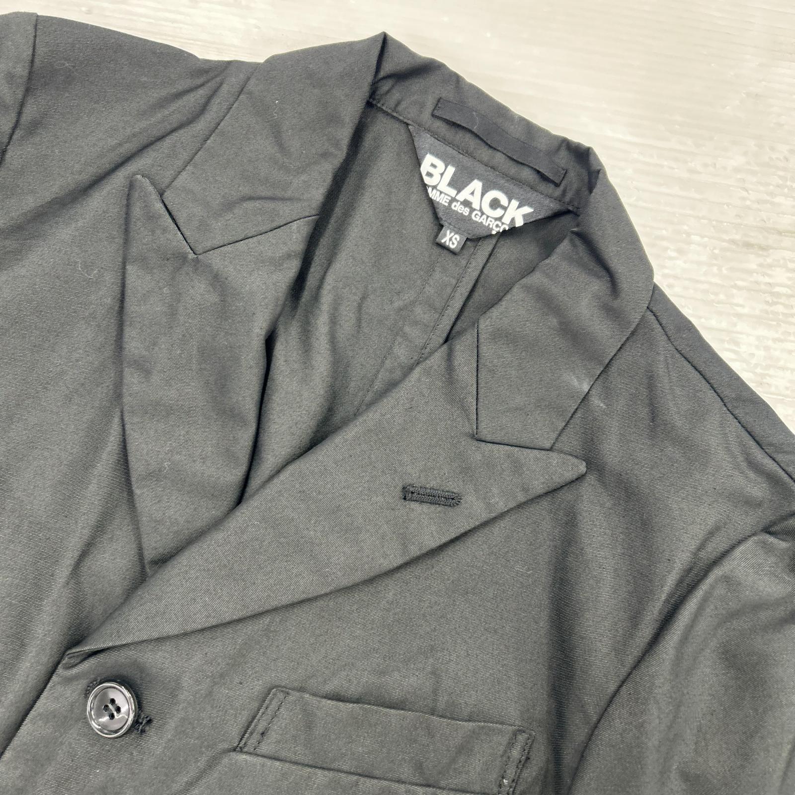 テーラードジャケット コットンポリアシンメトリーテーラードジャケット AD2015 XS ブラック