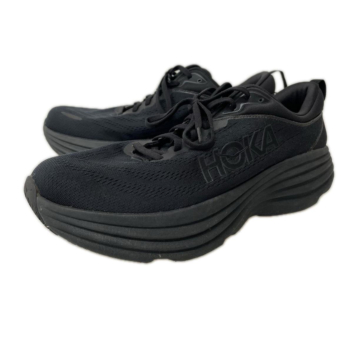 スニーカー HOKA ONE ONE BONDI 8 WIDE 1127953 BBLC 黒 (28.5) 28.5cm (US10 1/2 UK10 EU47) ブラック