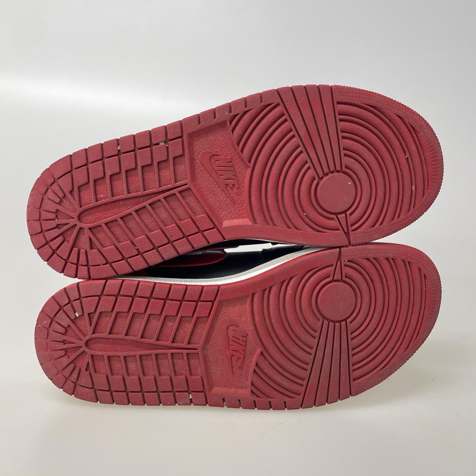 スニーカー AIR JORDAN1 MID 赤 26cm (US8 UK7 1/2 EU42)