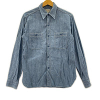 長袖シャツ CHAMBRAY WORK SHIRT BLU 15-15.5 ブルー