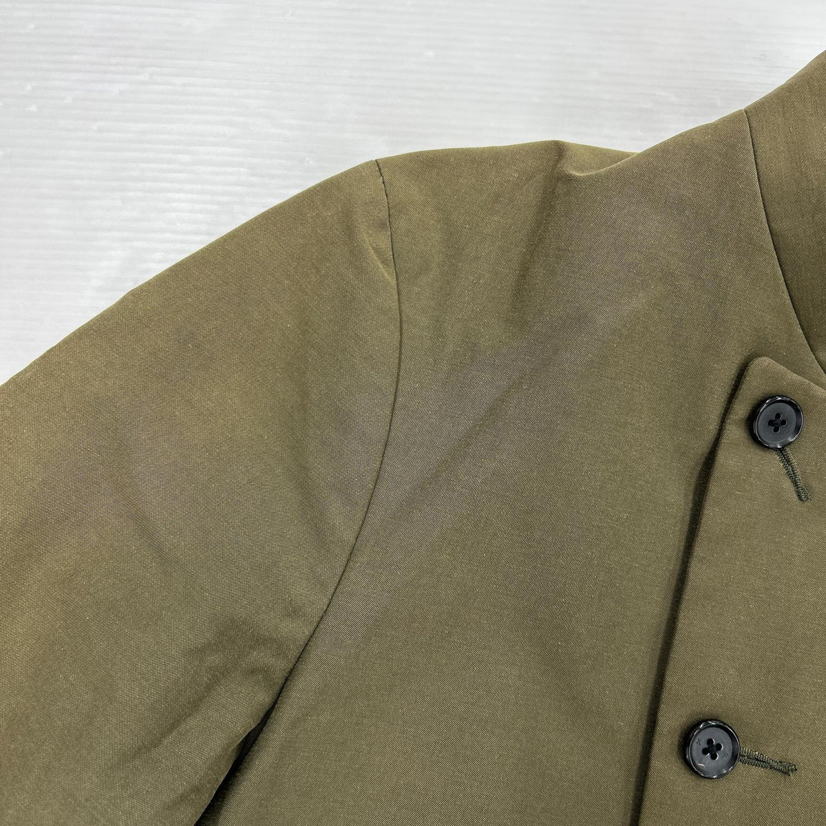 ジャケット KENNETH FIELD スタンドカラー コットンナイロン カーキ S カーキ