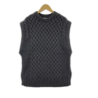 ニット walenode Mongolian wool アランベスト (1) 1