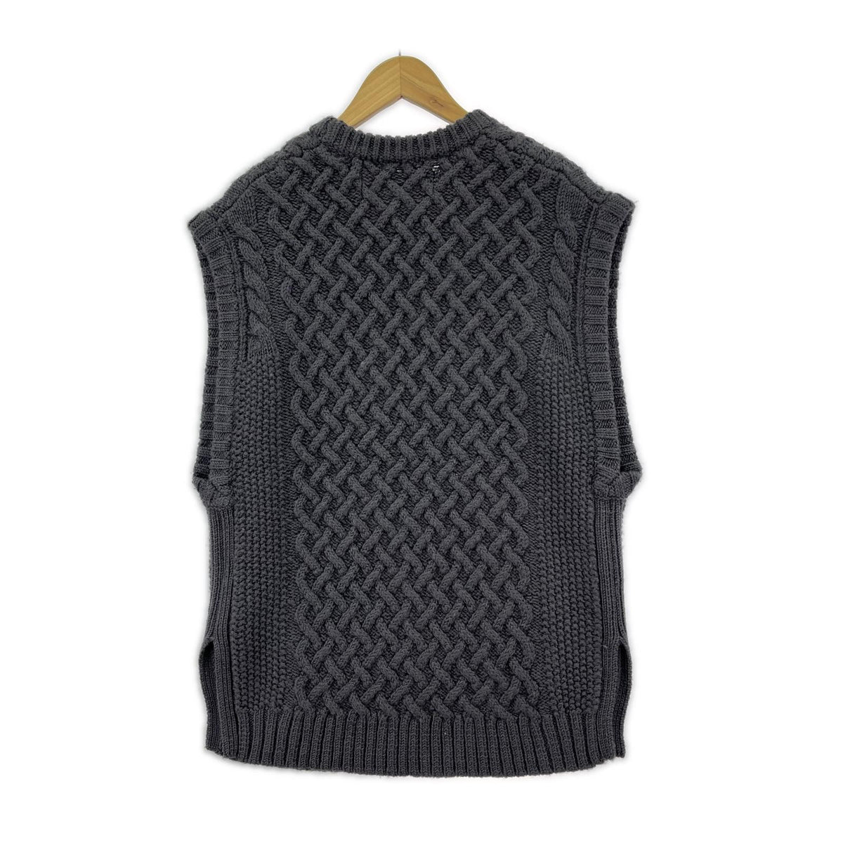 ニット walenode Mongolian wool アランベスト (1) 1