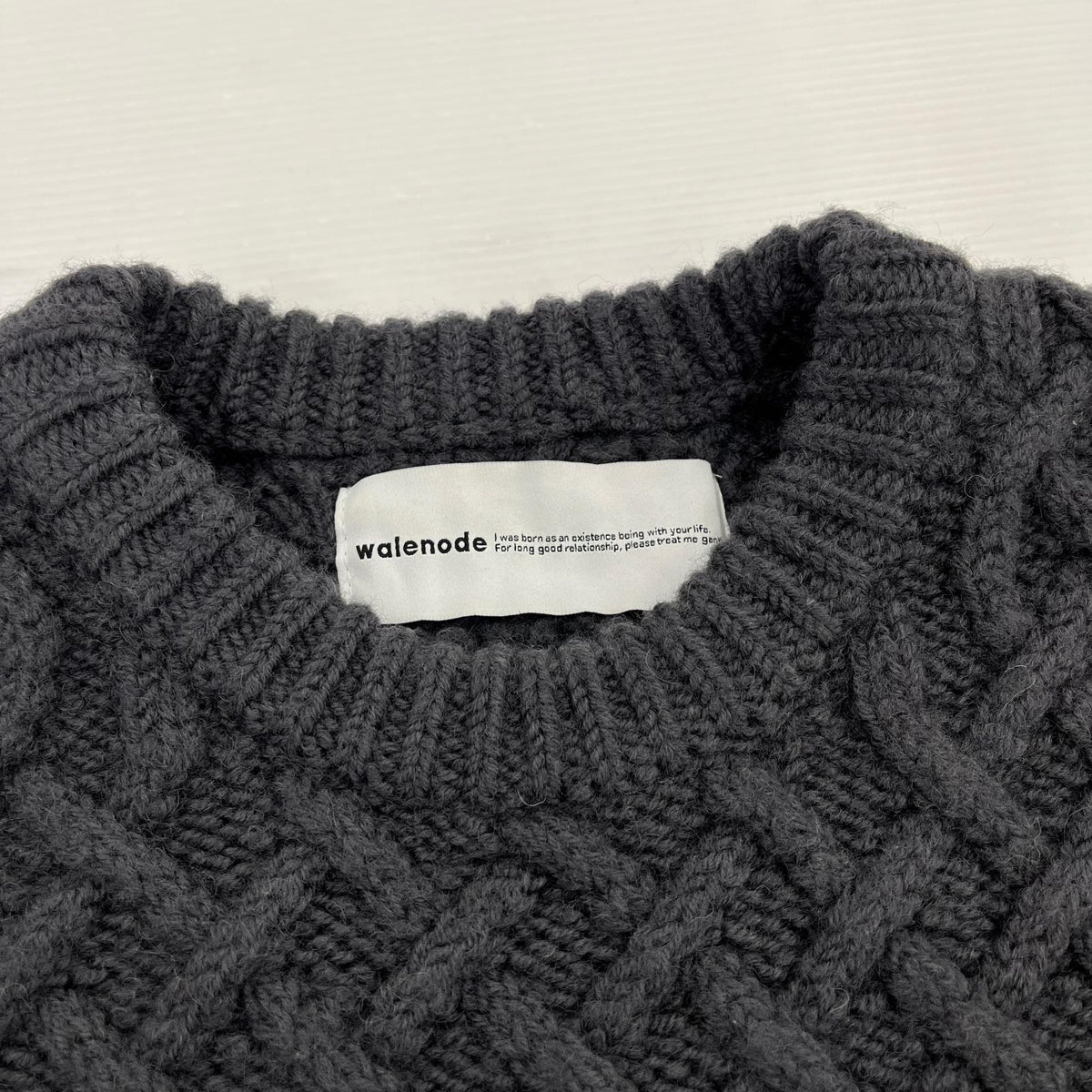 ニット walenode Mongolian wool アランベスト (1) 1