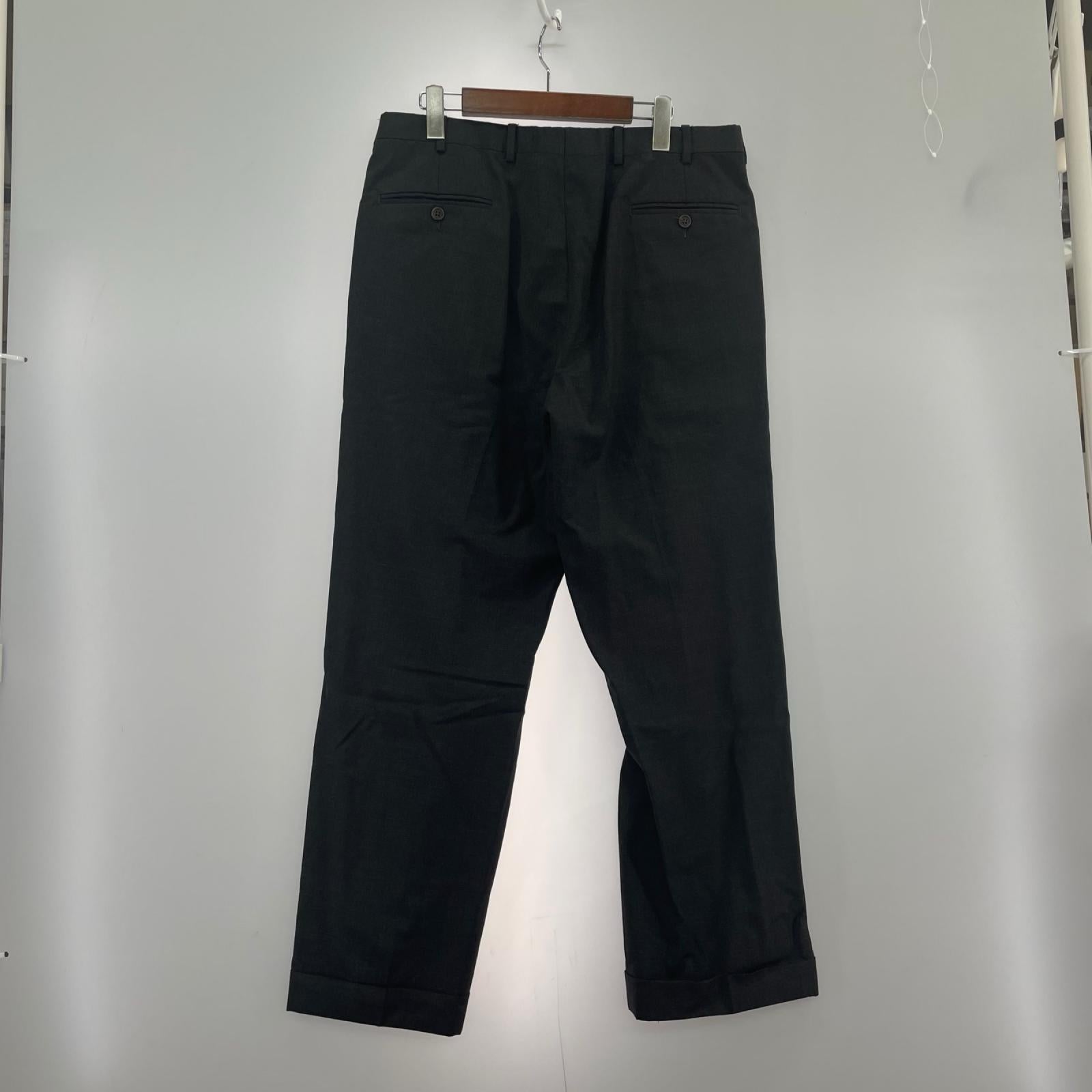パンツ ウールスラックス 黒 34 グレー