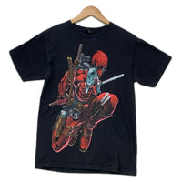 半袖Tシャツ MARVEL 2011 デッドプール キャラプリントTee ブラック ブラック
