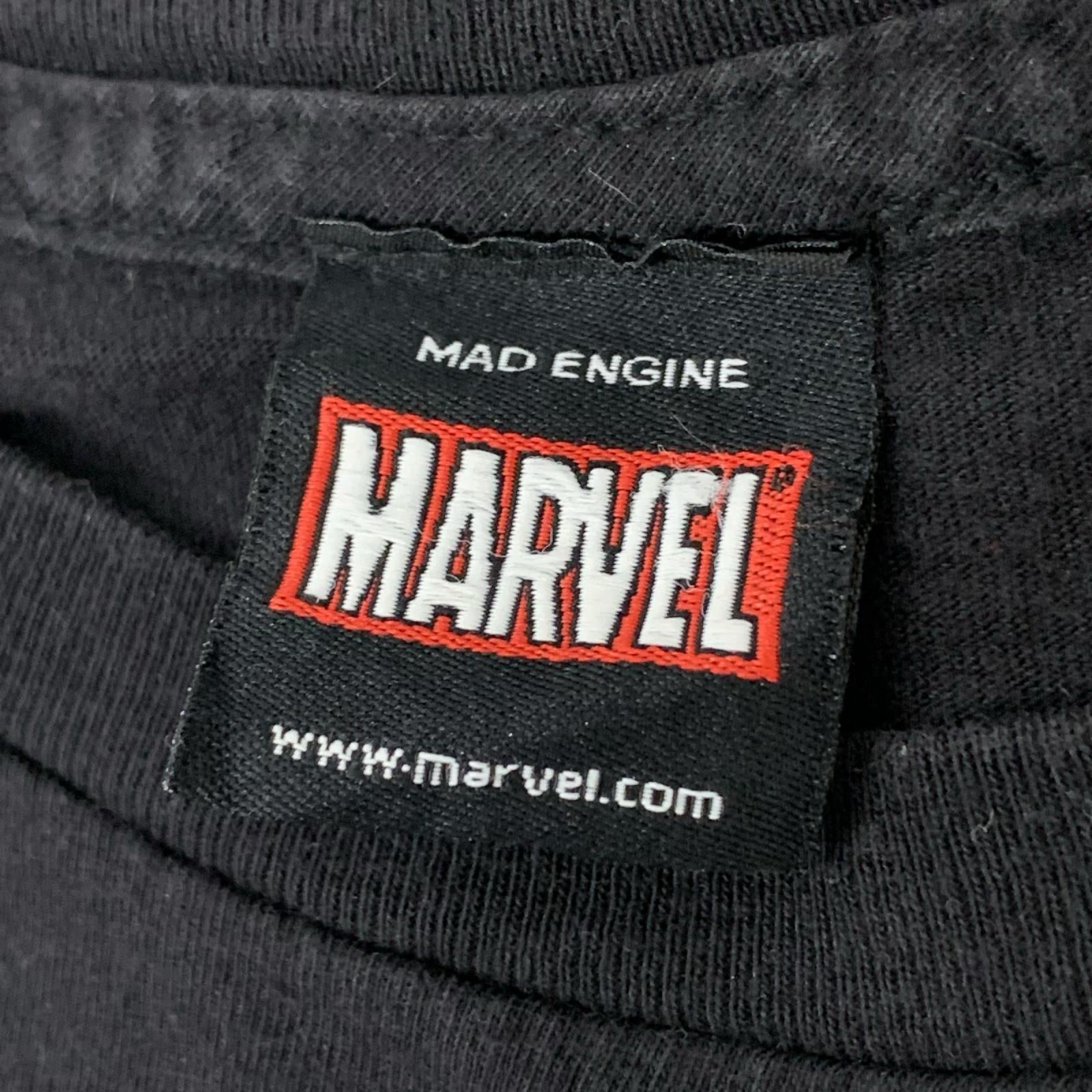 半袖Tシャツ MARVEL 2011 デッドプール キャラプリントTee ブラック ブラック