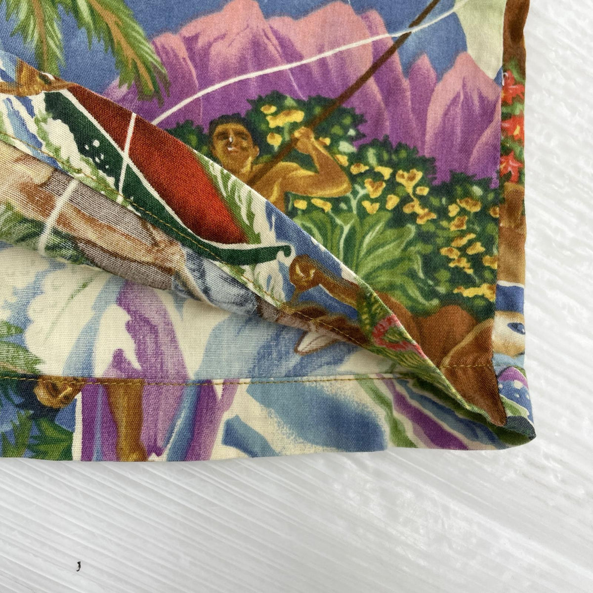 半袖シャツ pataloha メニュー柄 アロハシャツ L