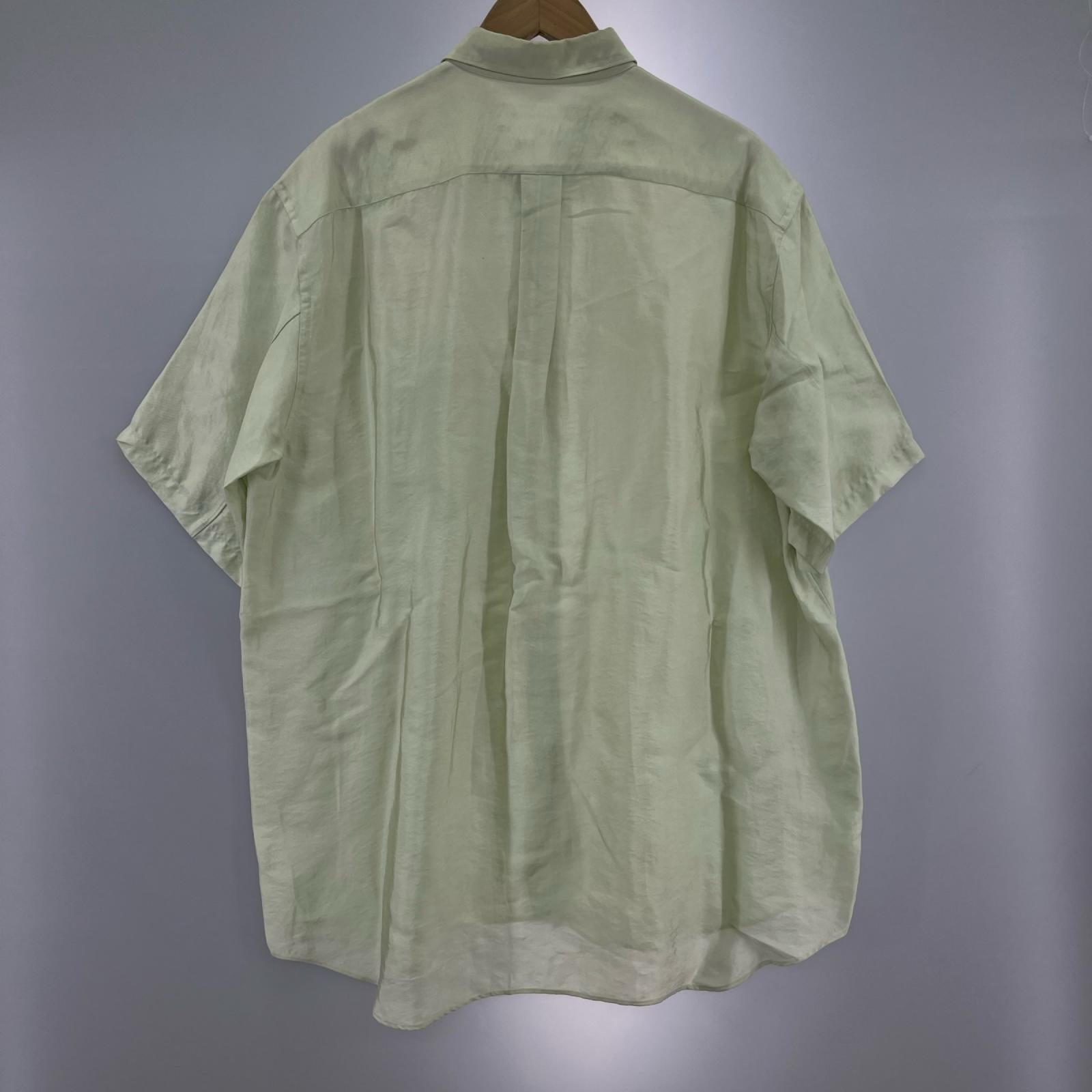 半袖シャツ COMME des GARCONS S/S レーヨンシャツ ライム (L) L