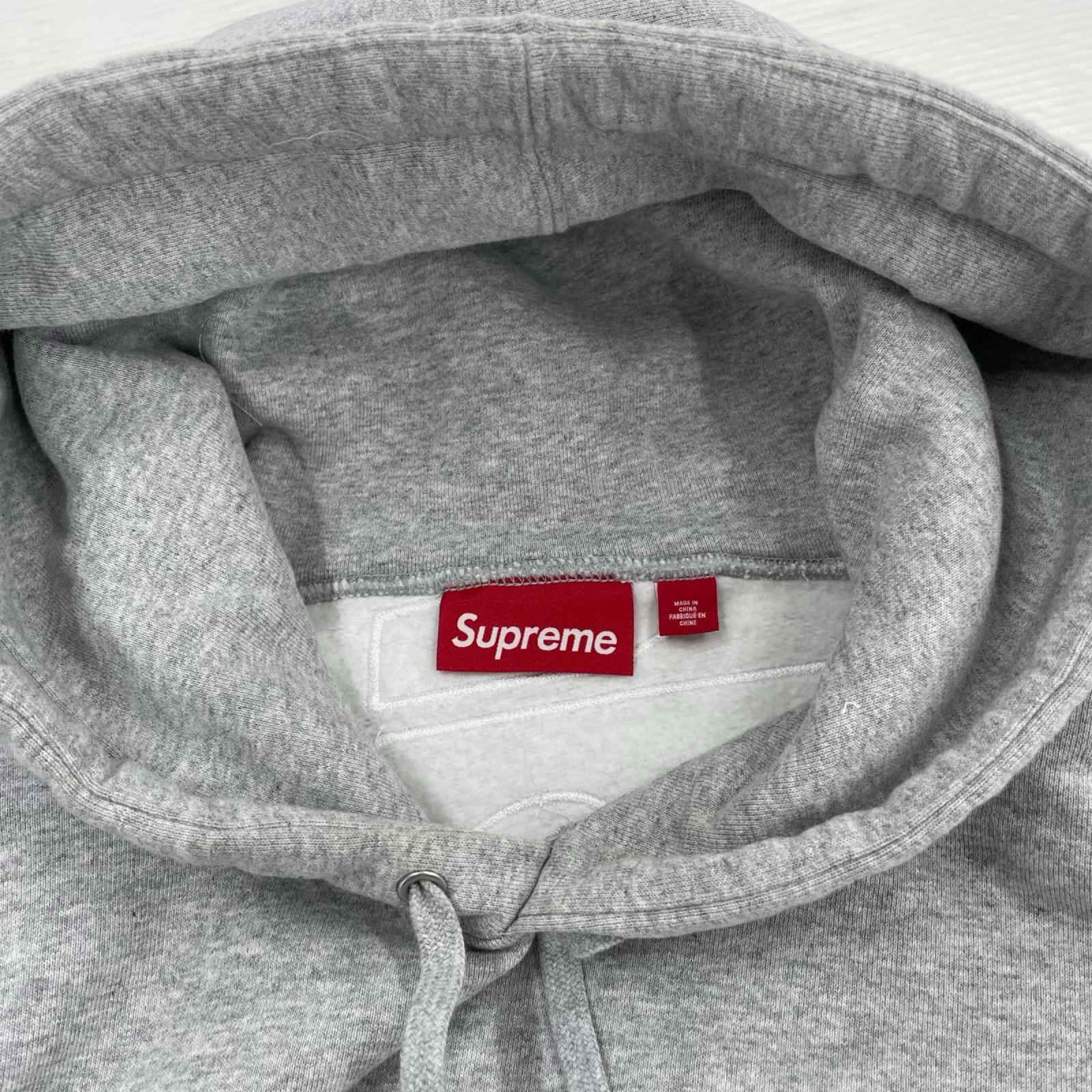 パーカー Supreme 22AW Satin Applique Hooded Sweatshirt M グレー M グレー