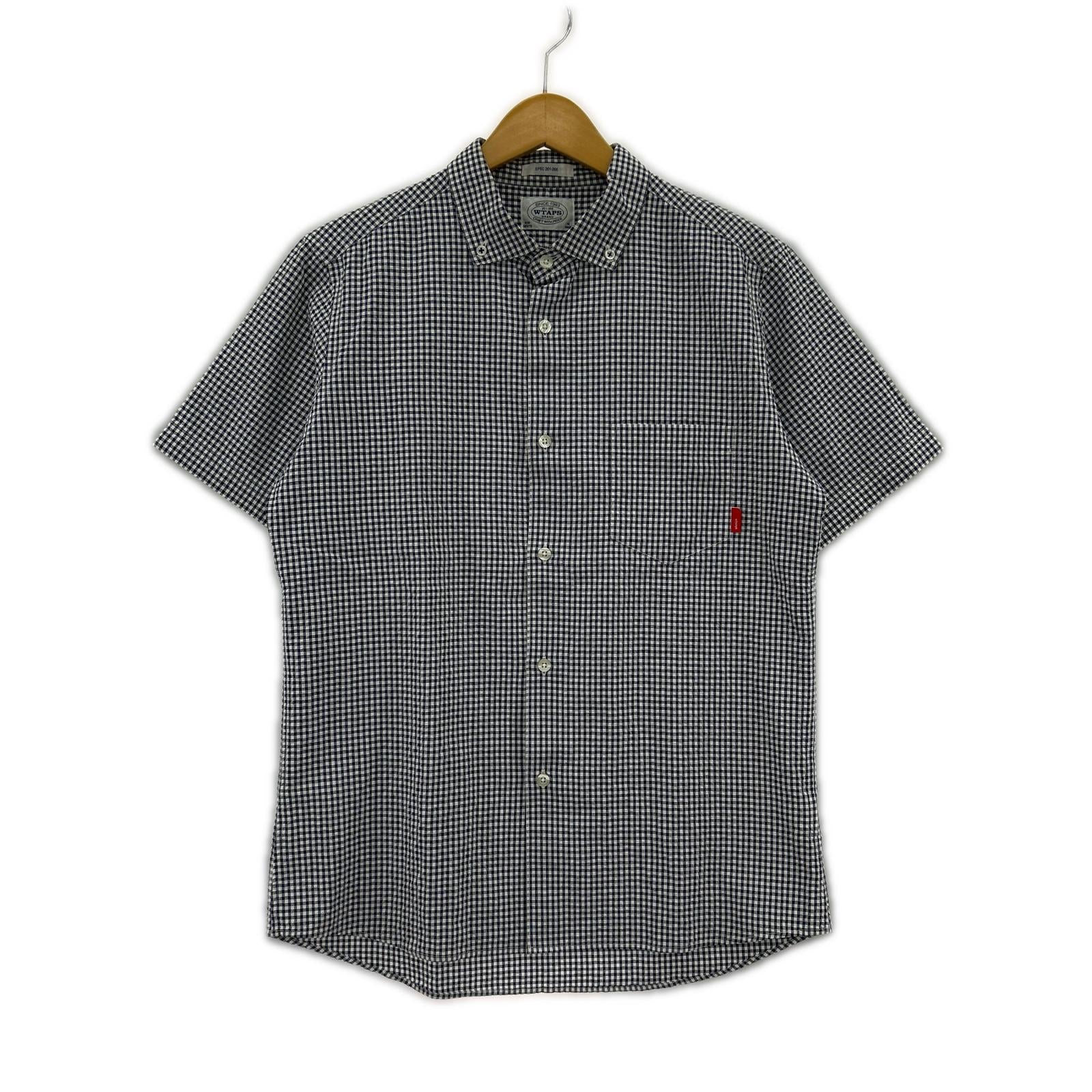 半袖シャツ S/S ギンガムチェックシャツ M