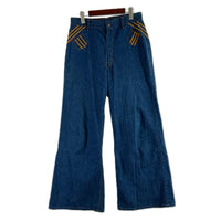 パンツ 70s SCOVILL ZIP 紙タグ インディゴ デニム 18 ブルー