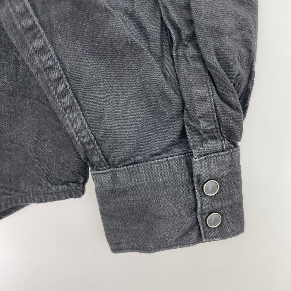 長袖シャツ DENIM WESTERN SHIRT 黒 L ブラック