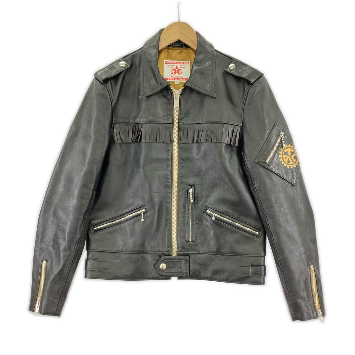 ライダースジャケット GTGproducts レザージャケット 黒(36) ブラック