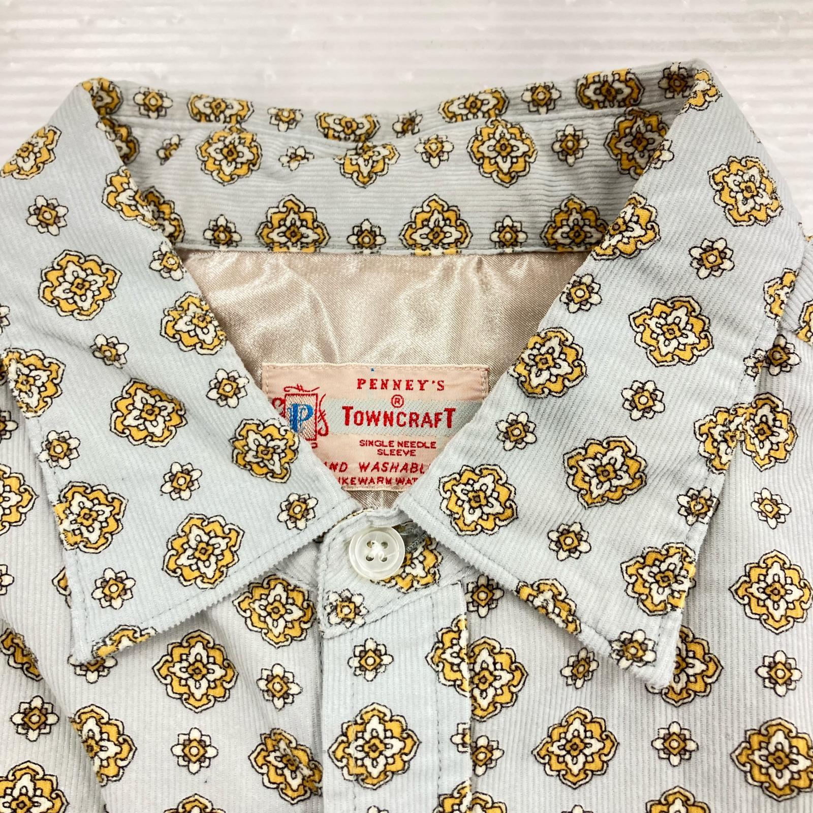 長袖シャツ OLD・VINTAGE PENNYS LSシャツ 総柄 (M) M