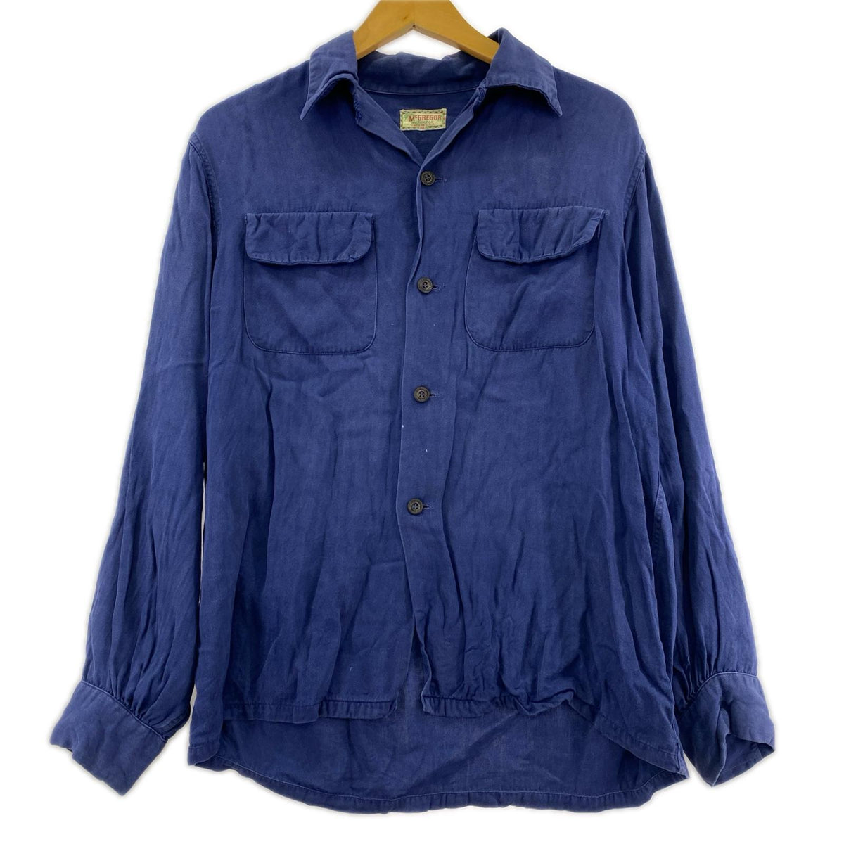 長袖シャツ 50s OLD シャツ ネイビー ネイビー