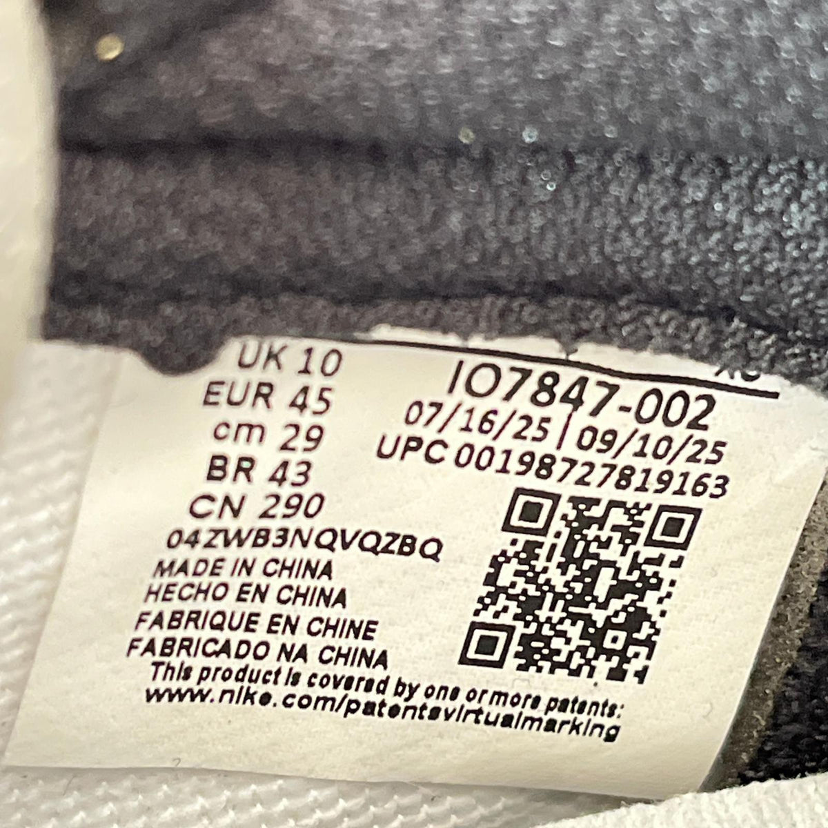 スニーカー fragment design × UNION AJ1 High OG 29cm (US11 UK10 1/2 EU48) マルチカラー