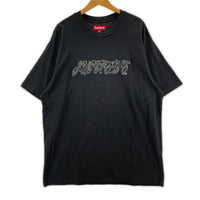 半袖Tシャツ Raised Script S/S Top 黒 (XL) ブラック