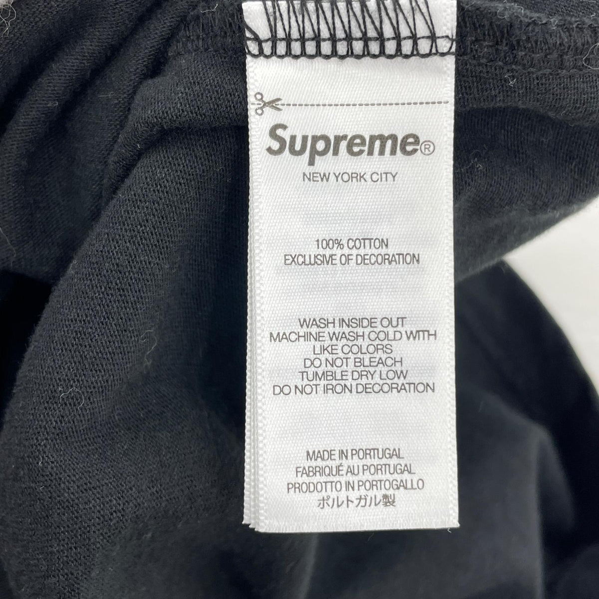 半袖Tシャツ Raised Script S/S Top 黒 (XL) ブラック