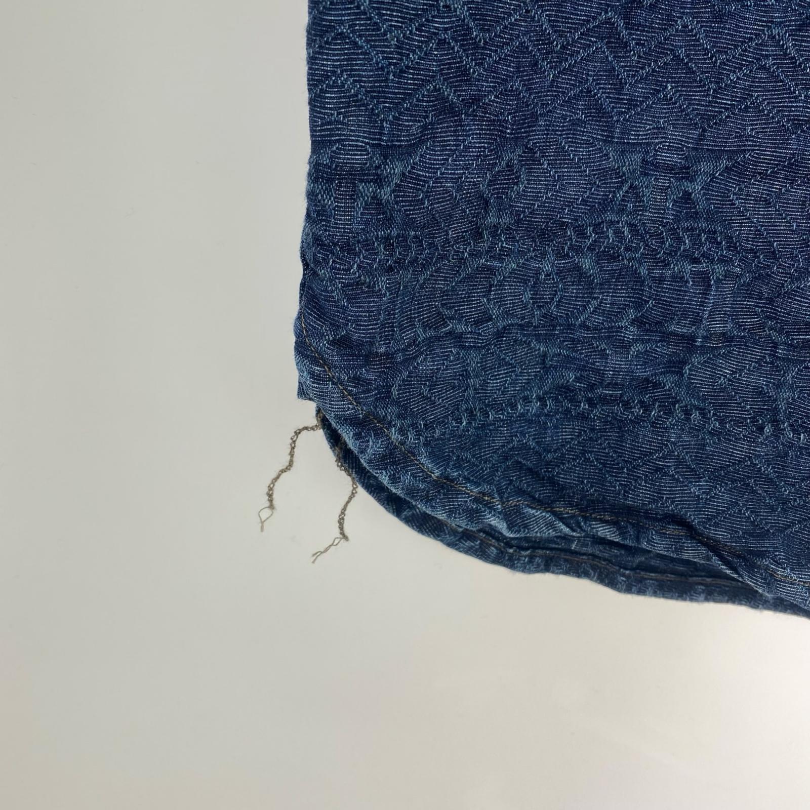 長袖シャツ ジャガード ショールカラーシャツ (M) 782943777001 M ネイビー