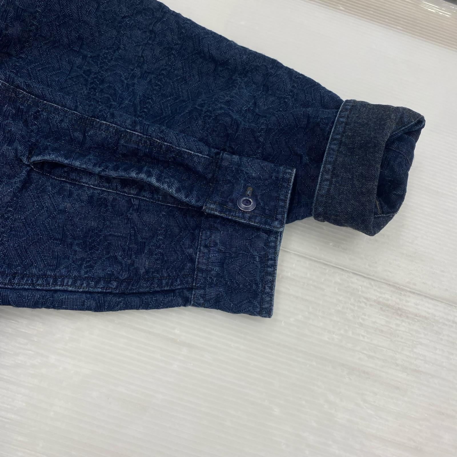 長袖シャツ ジャガード ショールカラーシャツ (M) 782943777001 M ネイビー