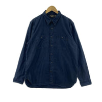 長袖シャツ コットンリネン Cameron シャツ (L) 782928523001 L ネイビー