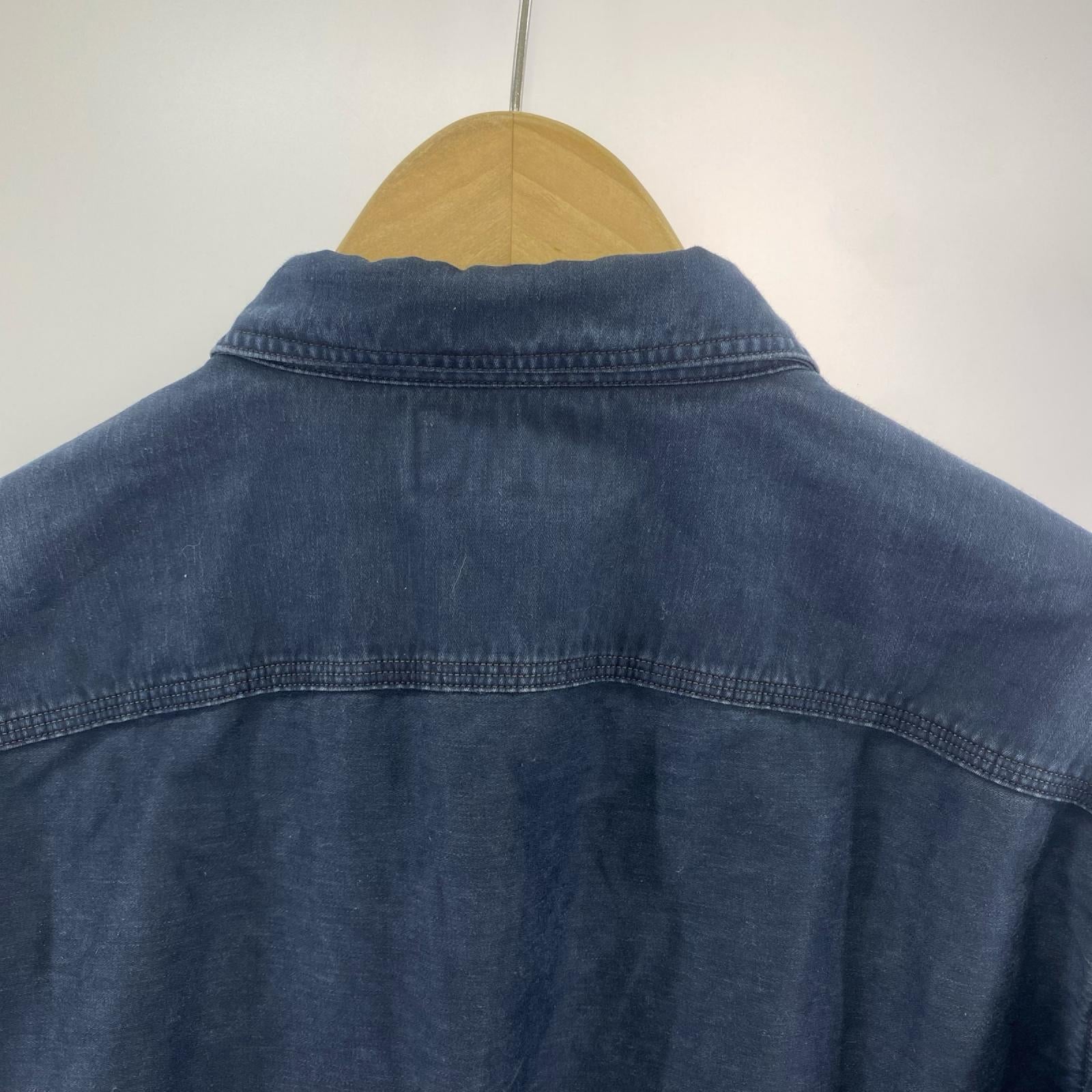長袖シャツ コットンリネン Cameron シャツ (L) 782928523001 L ネイビー