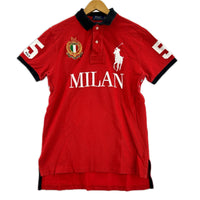 ポロシャツ ビッグポニー MILAN 赤 (S) S レッド
