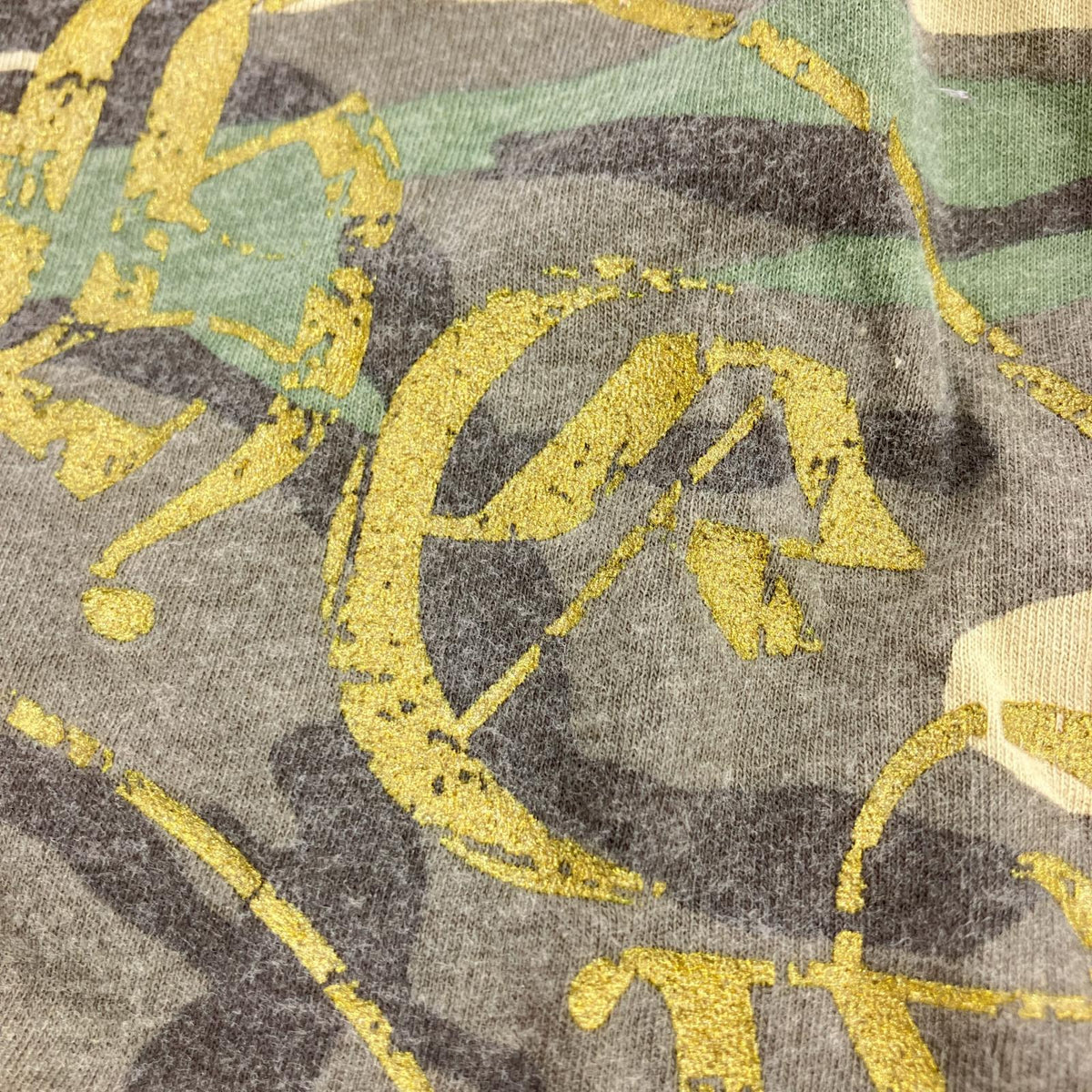 半袖Tシャツ 旧タグ シングル カモ柄 (M) M カーキ