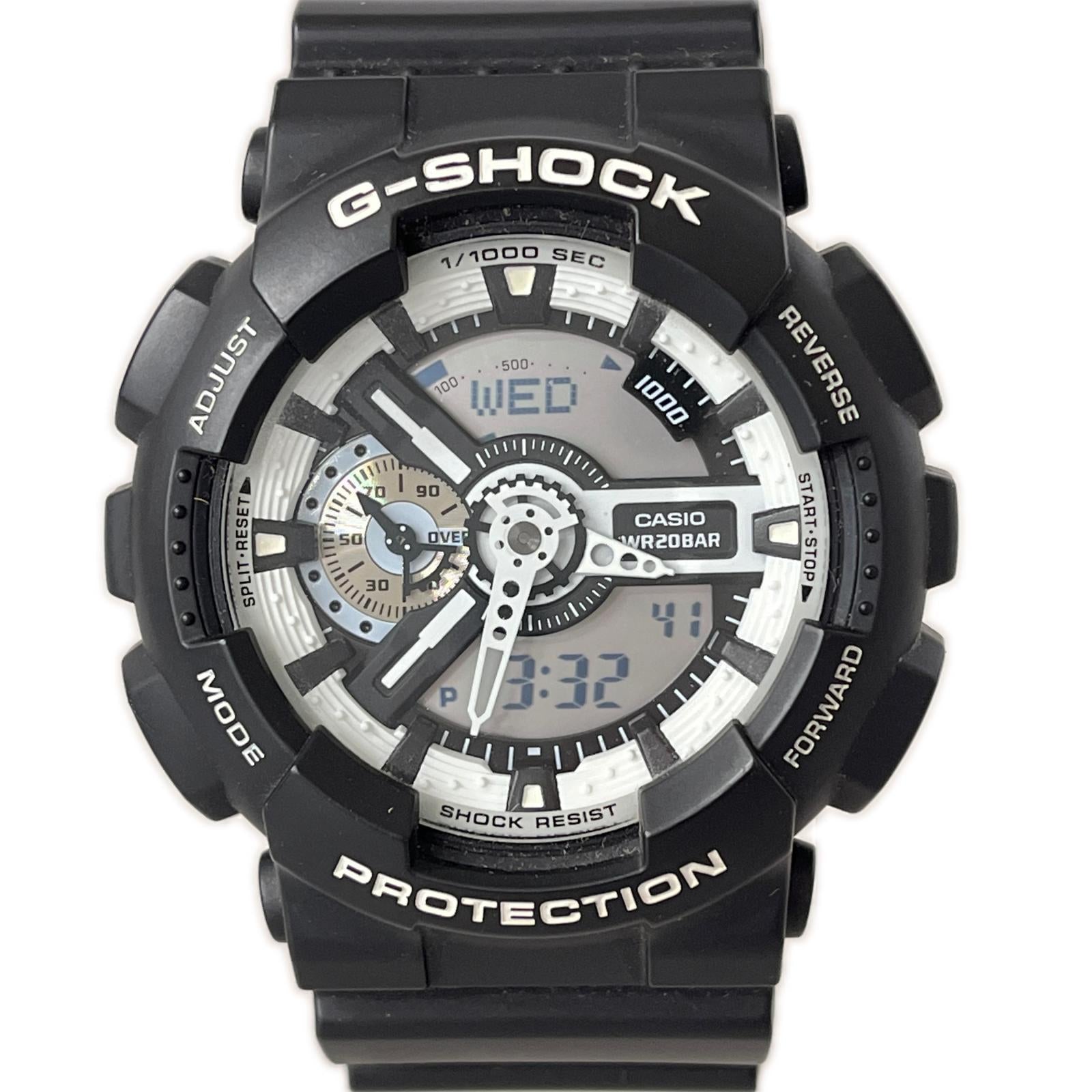 腕時計 GA-110BW ブラック