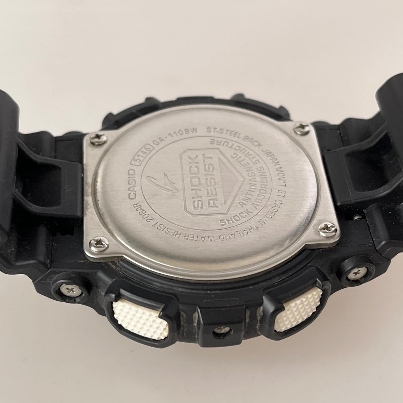 腕時計 GA-110BW ブラック
