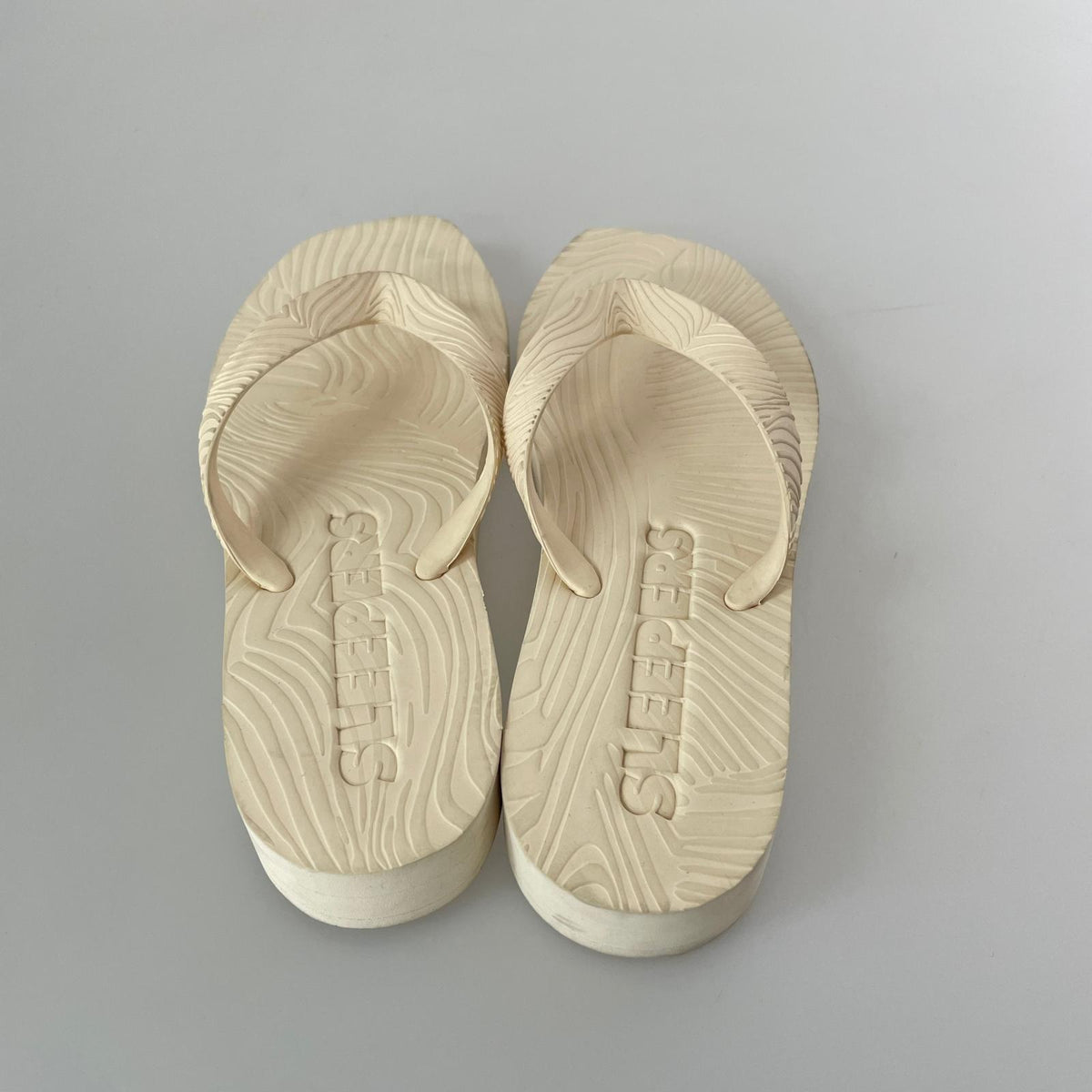 シューズ SLEEPERS 厚底 ビーチサンダル ベージュ (UK5) ホワイト