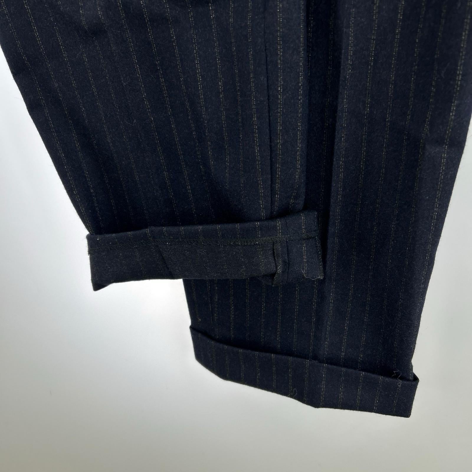 ジャケット Sartorio ストライプセットアップ 46 ネイビー