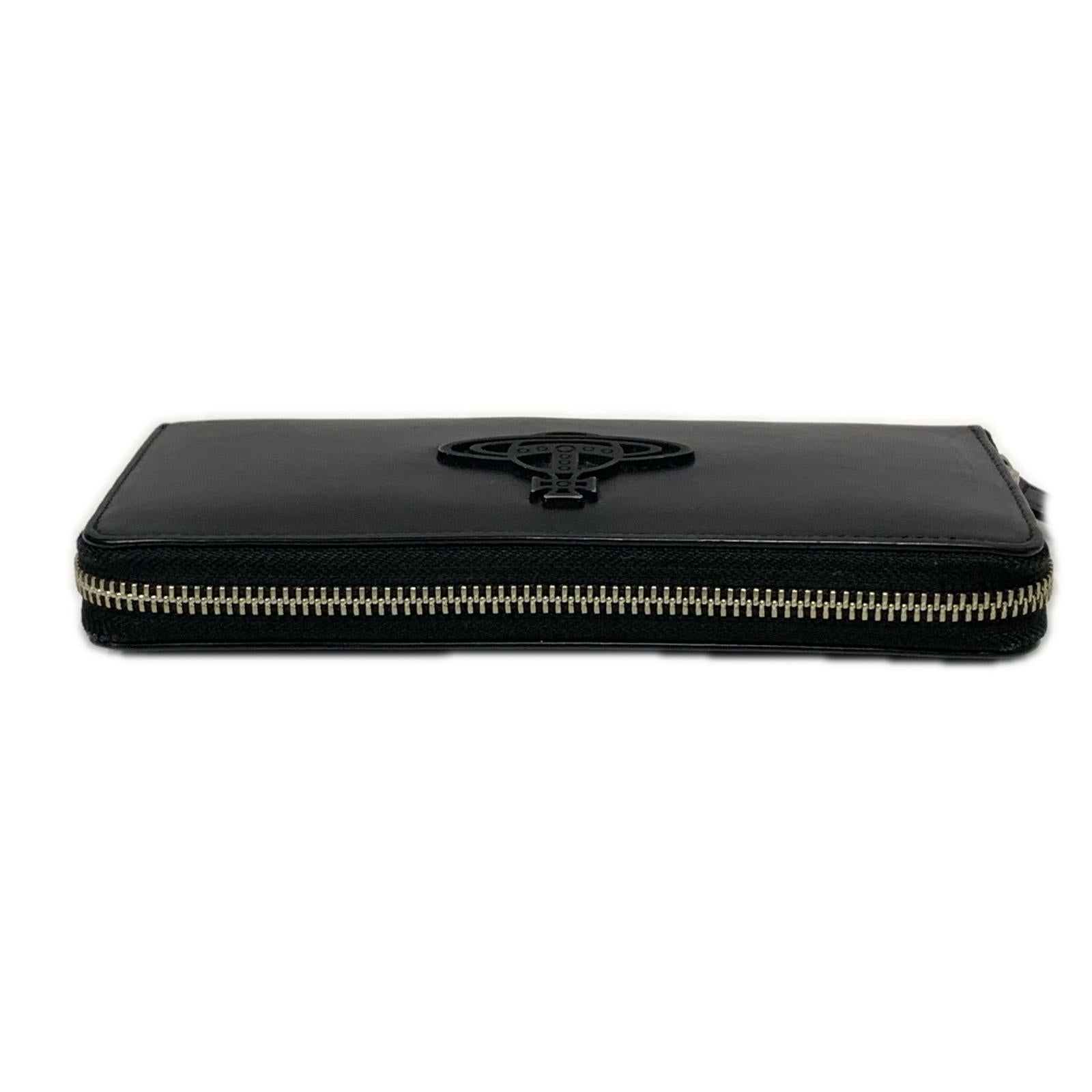 長財布 Vivienne Westwood ラウンドファスナー ロングウォレット ブラック