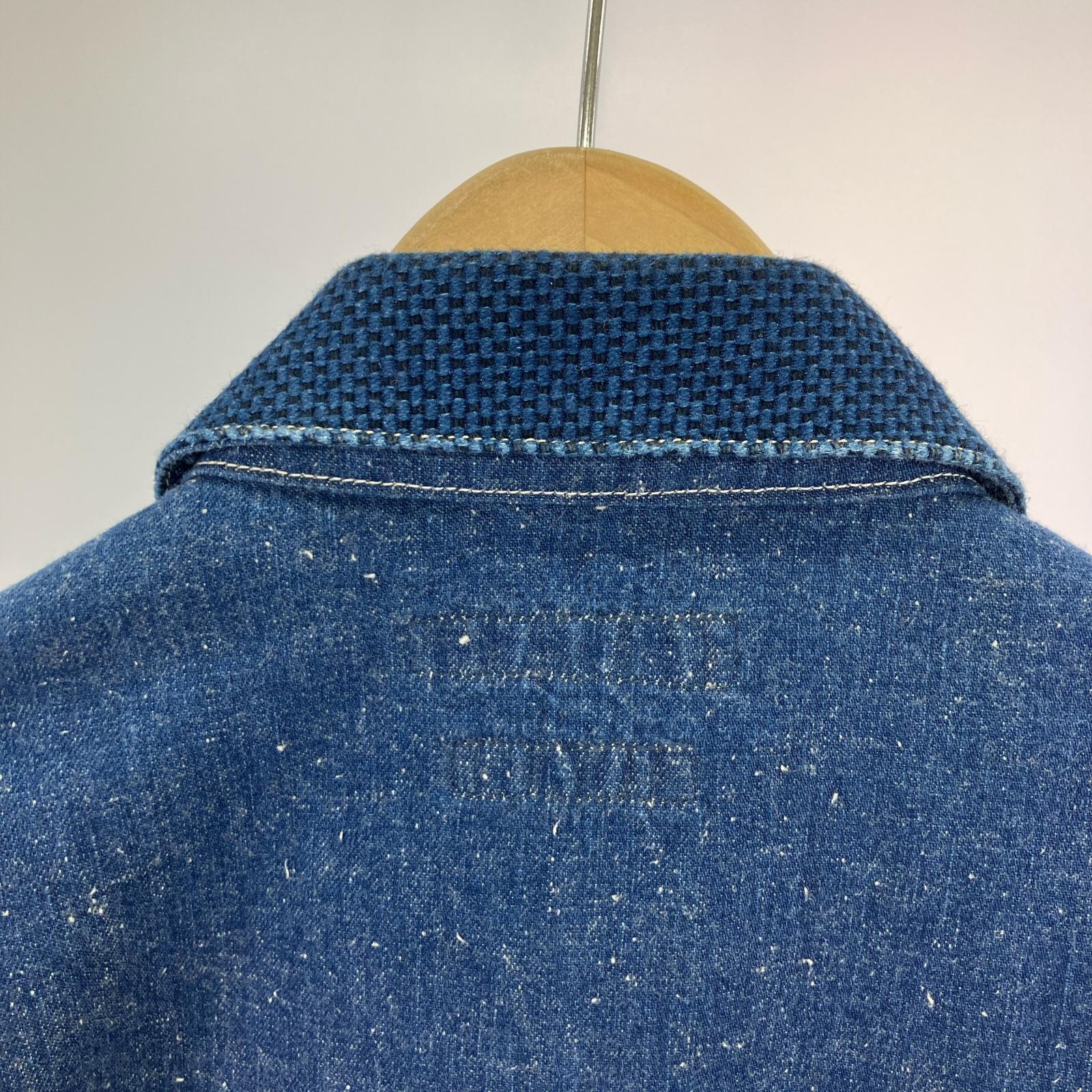 デニムジャケット FDMTL ファンダメンタル 刺し子 パッチワーク カバーオール(2) 2 ネイビー